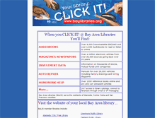 Tablet Screenshot of baylibraries.org